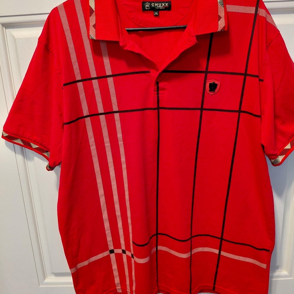 Chuxx Red Men's Polo Shirt
